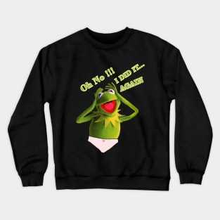 Funny Muppet, Kermit The Frog Crewneck Sweatshirt